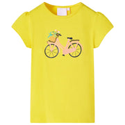 Kids' T-shirt size 128 yellow