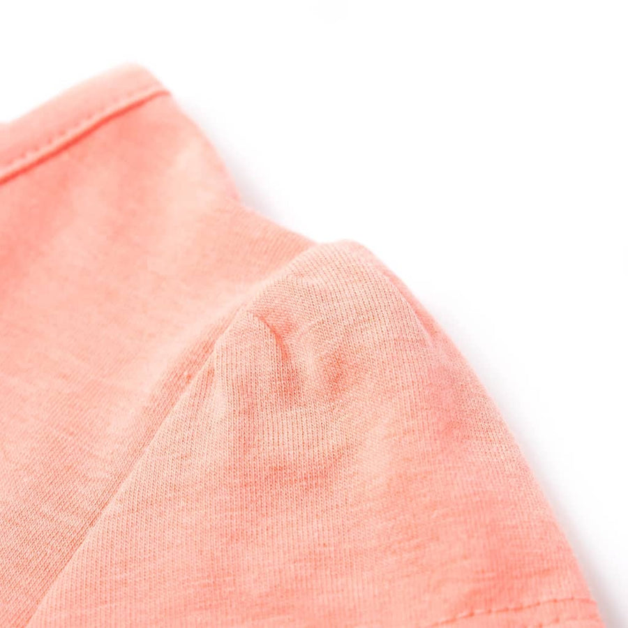Kindershirt 104 neonkoraalkleurig Koraal