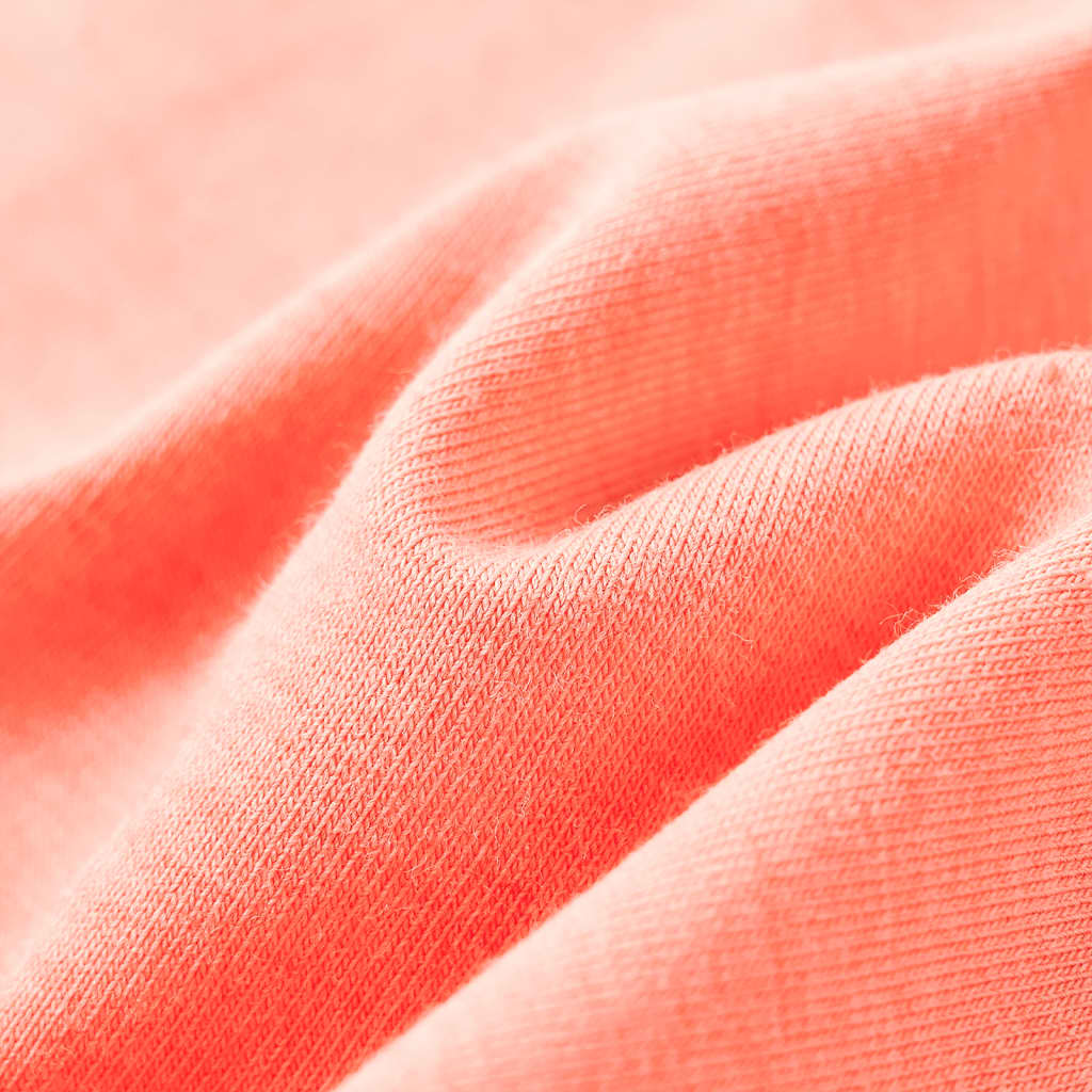 Kindershirt 140 neonkoraalkleurig Koraal