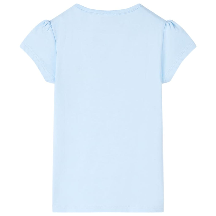 Kindershirt 116 lichtblauw Blauw 116