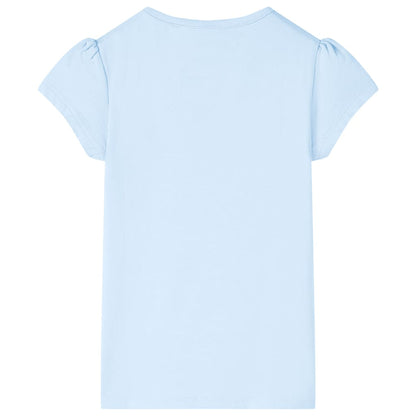 Kindershirt 128 lichtblauw Blauw 128