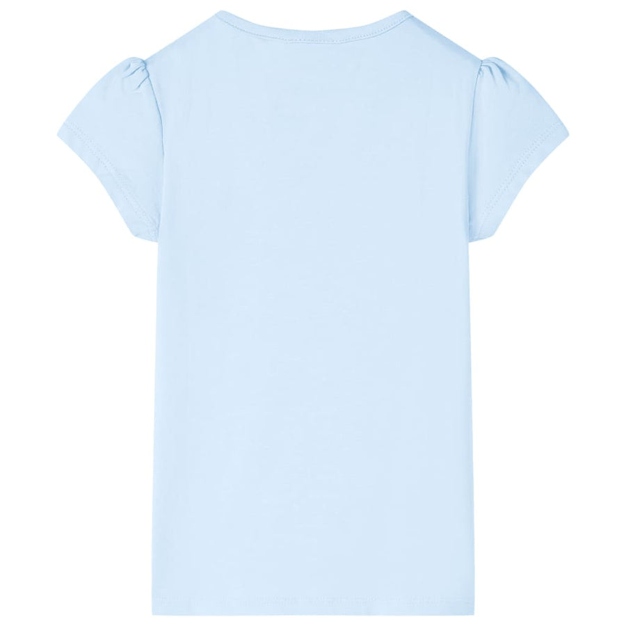 Kindershirt 128 lichtblauw Blauw 128