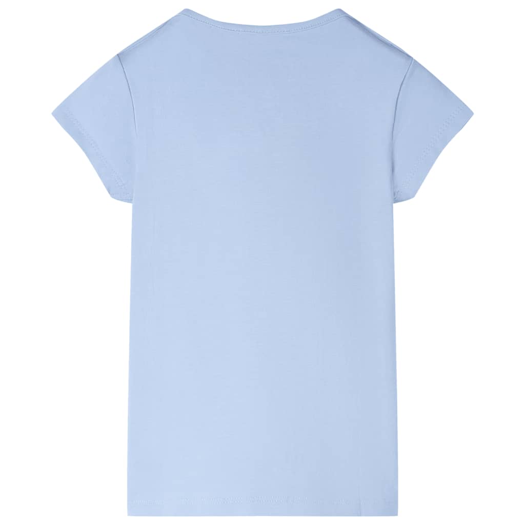 Kindershirt 92 lichtblauw Blauw