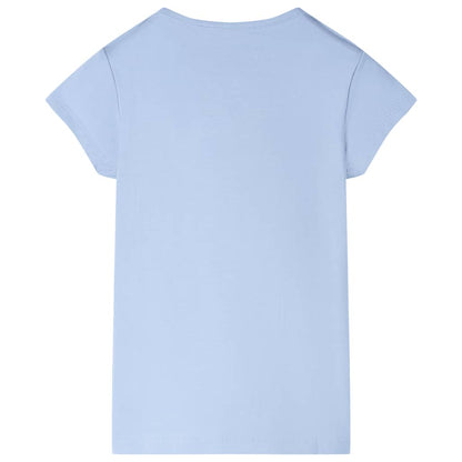 Kindershirt 92 lichtblauw Blauw