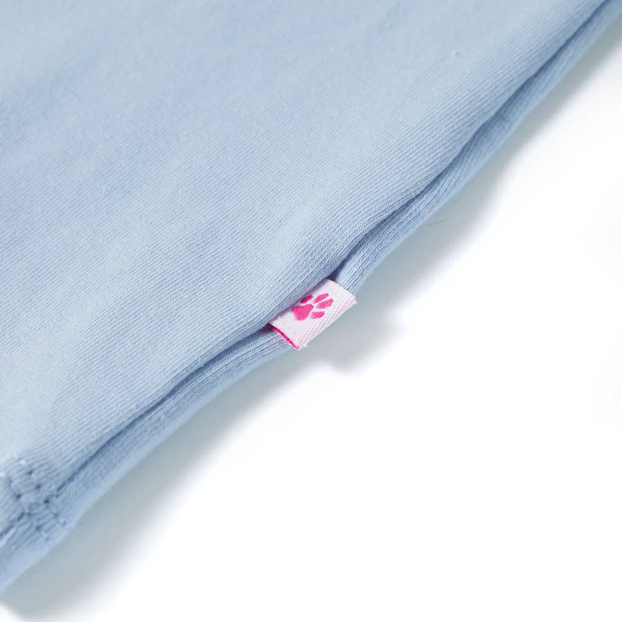 Kindershirt 92 lichtblauw Blauw