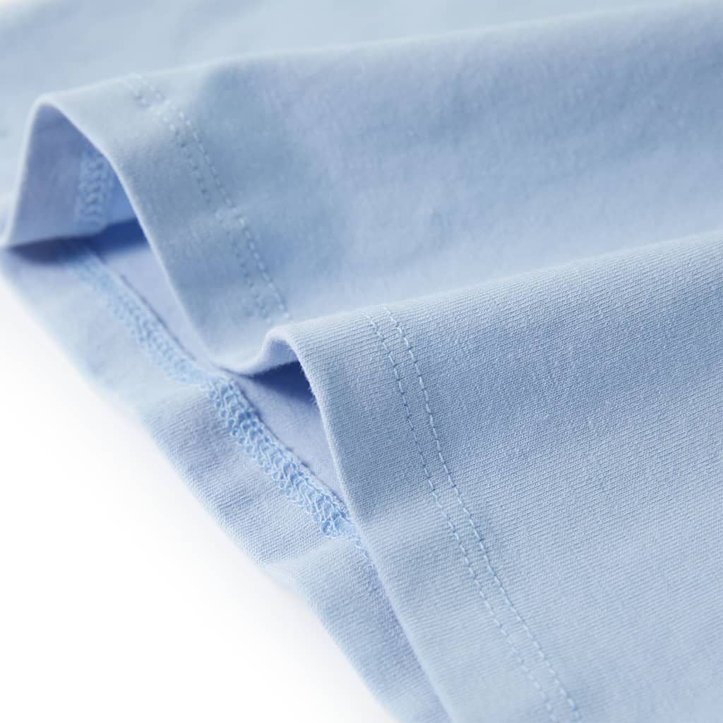 Kindershirt 92 lichtblauw Blauw