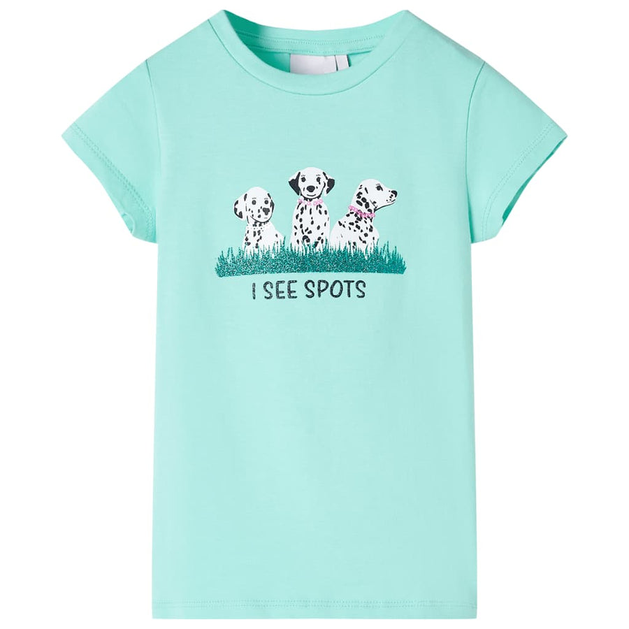Kindershirt 116 lichtmint Mintgroen 116