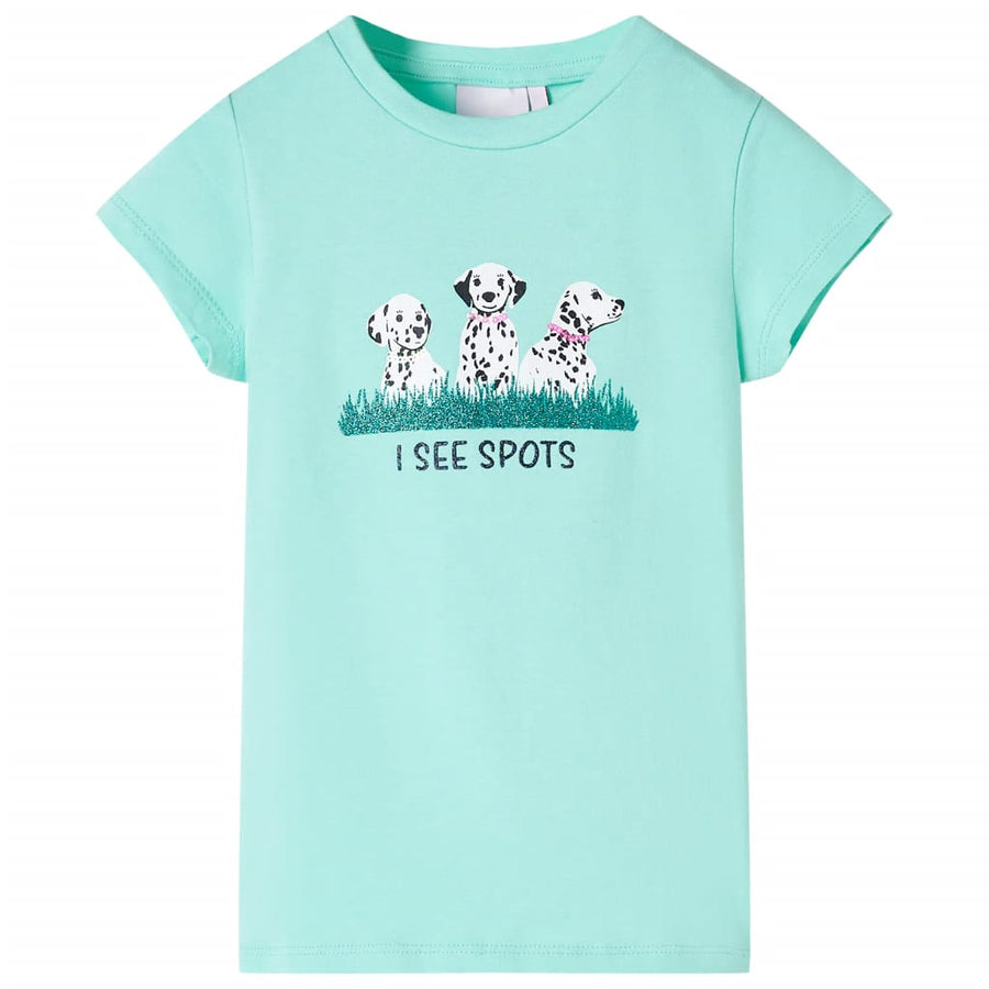 Kindershirt 140 lichtmint Mintgroen