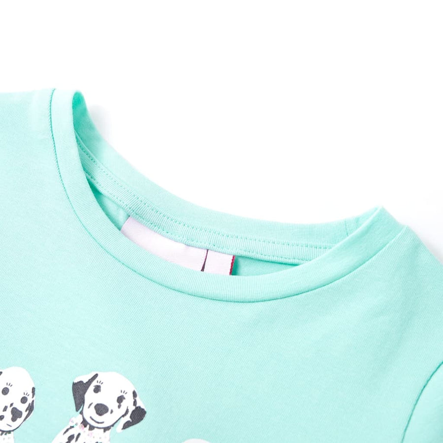 Kindershirt 140 lichtmint Mintgroen