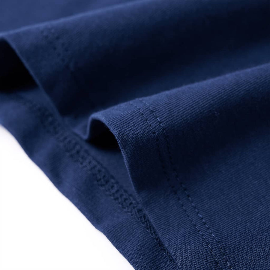 Kindershirt 116 marineblauw Blauw