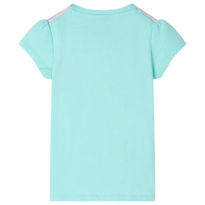 Kindershirt 104 lichtmintkleurig Mintgroen 104