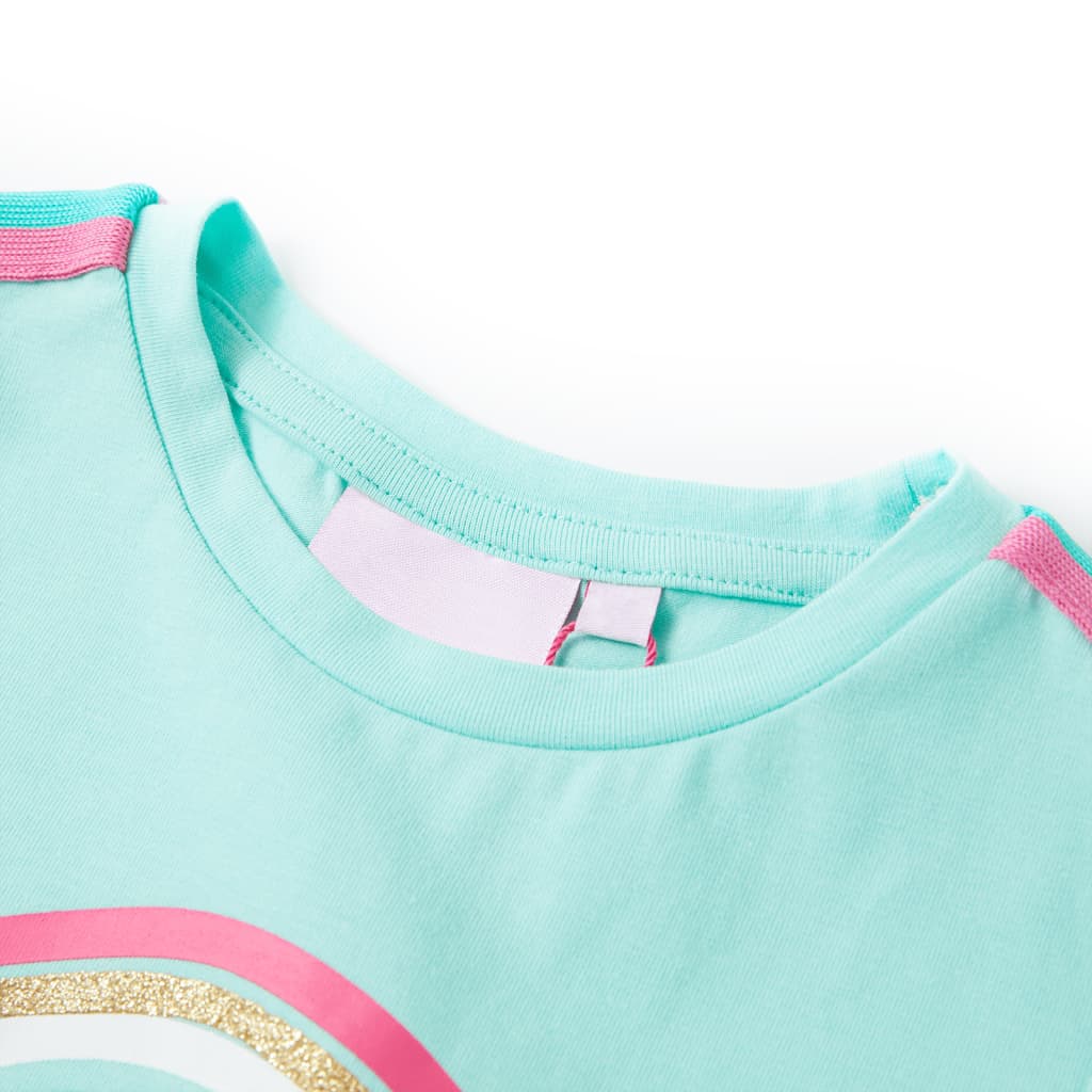 Kindershirt 104 lichtmintkleurig Mintgroen 104