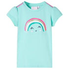 Kids T-shirt 116 light mint