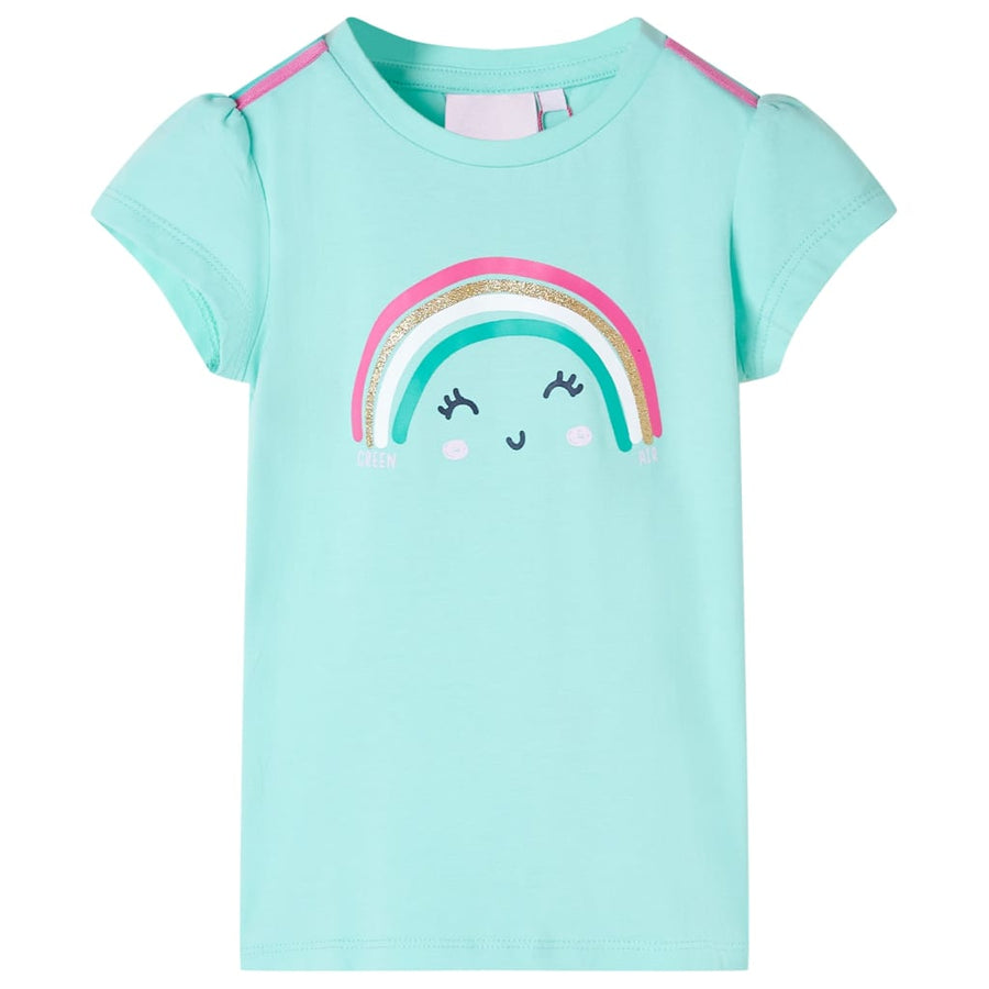 Kindershirt 116 lichtmint Mintgroen 116