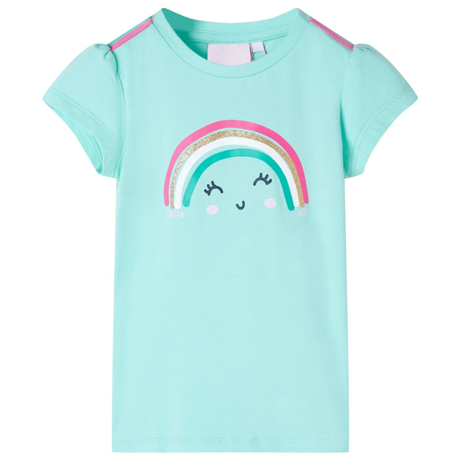 Kindershirt 140 lichtmint Mintgroen