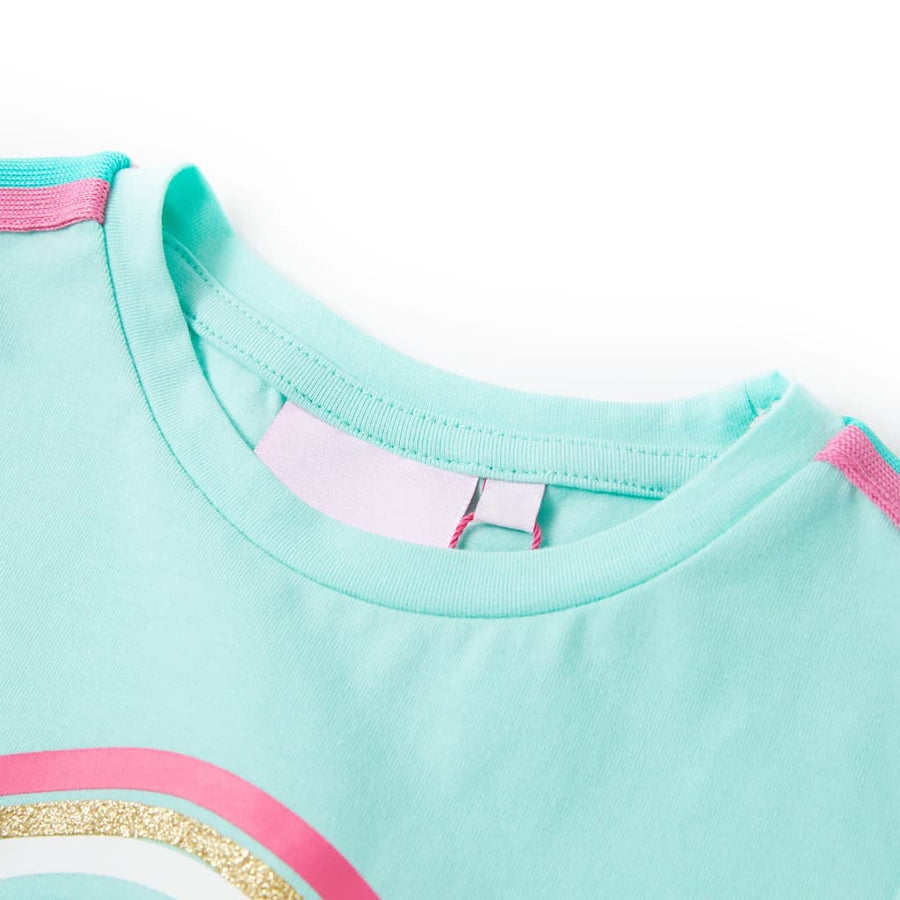 Kindershirt 140 lichtmint Mintgroen