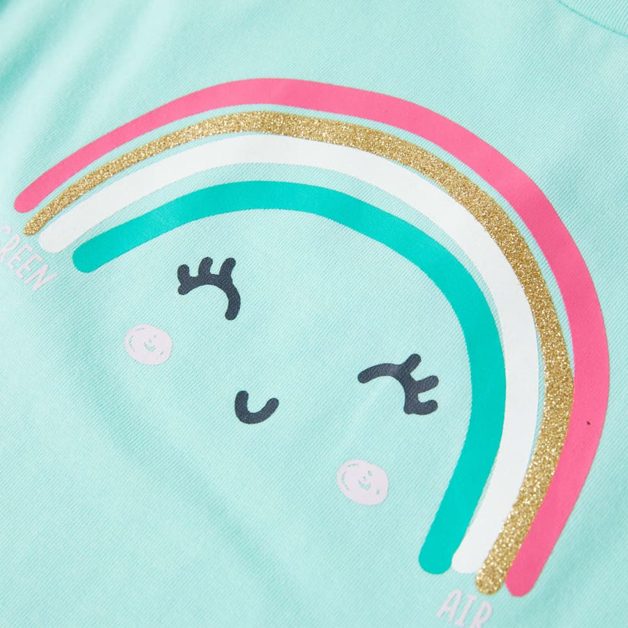 Kindershirt 140 lichtmint Mintgroen
