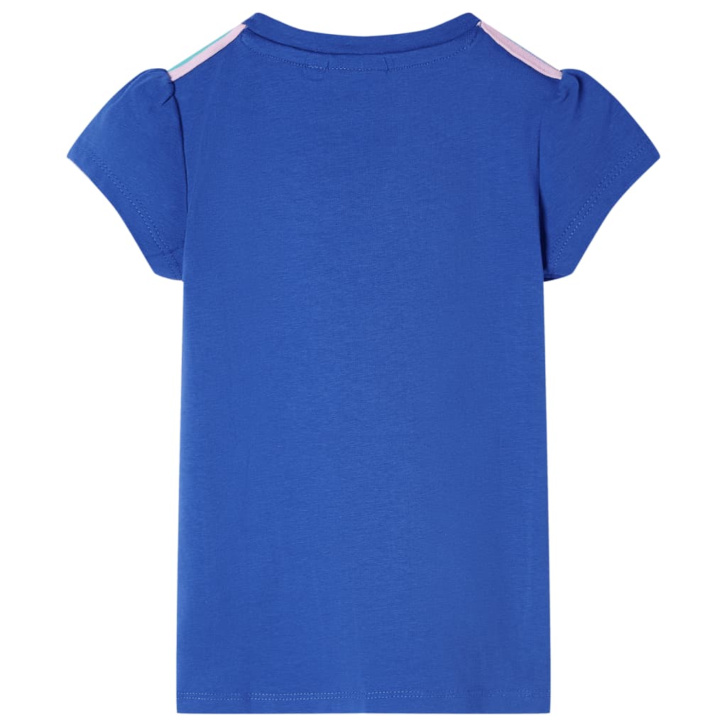 Kindershirt 116 kobaltblauw Blauw 116