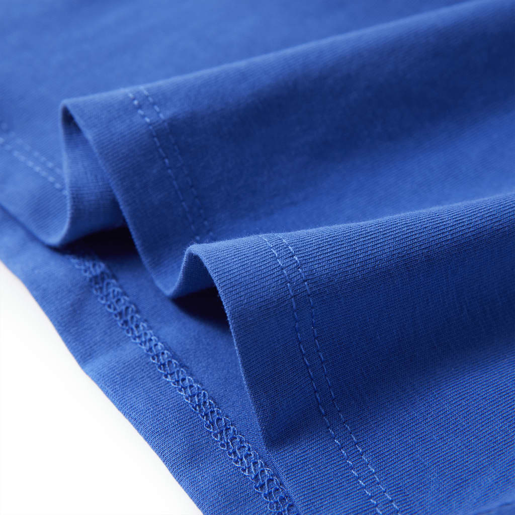 Kindershirt 116 kobaltblauw Blauw 116