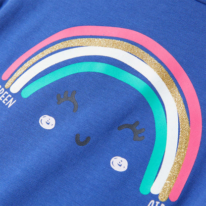Kindershirt 128 kobaltblauw Blauw 128