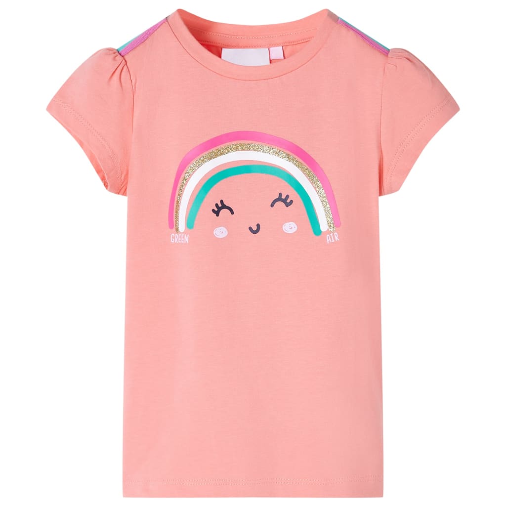 Kindershirt 104 lichtkoraalkleurig Koraal