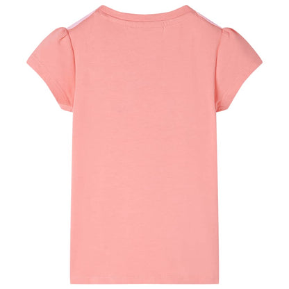 Kindershirt 116 lichtkoraalkleurig Koraal