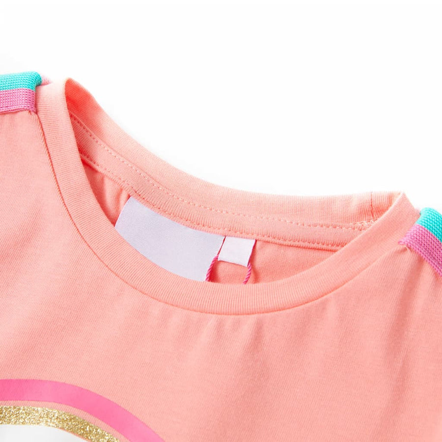 Kindershirt 116 lichtkoraalkleurig Koraal