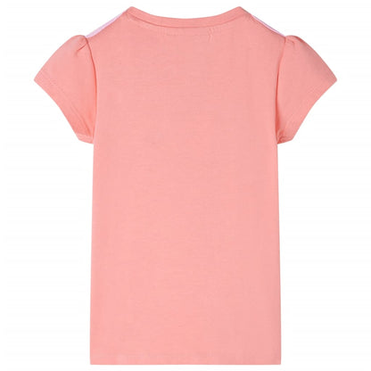 Kindershirt 128 lichtkoraalkleurig Koraal