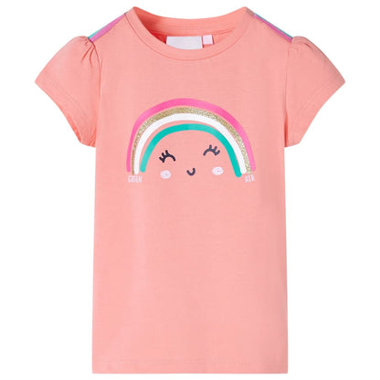 Kindershirt 140 lichtkoraalkleurig Koraal 140
