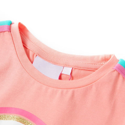 Kindershirt 140 lichtkoraalkleurig Koraal 140
