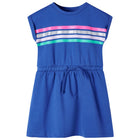 Children's dress with drawstring 104 cobalt blue