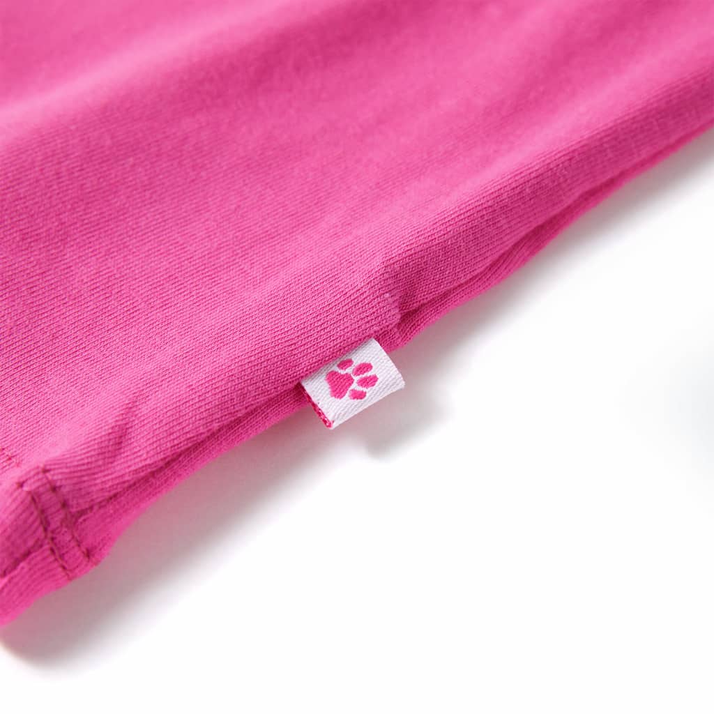Kindershirt 104 donkerroze Roze