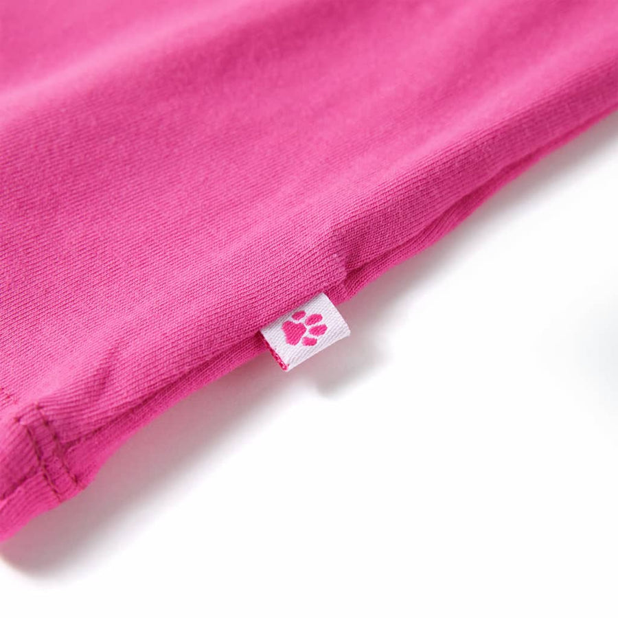 Kindershirt 104 donkerroze Roze