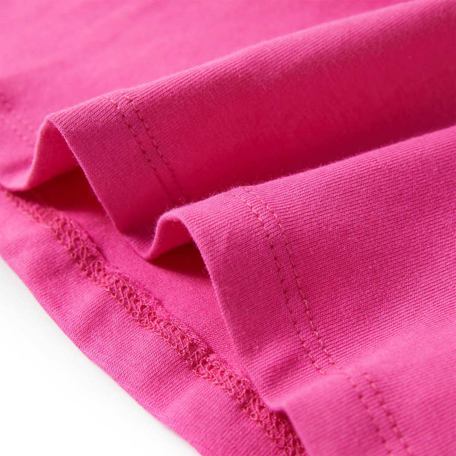 Kindershirt 104 donkerroze Roze