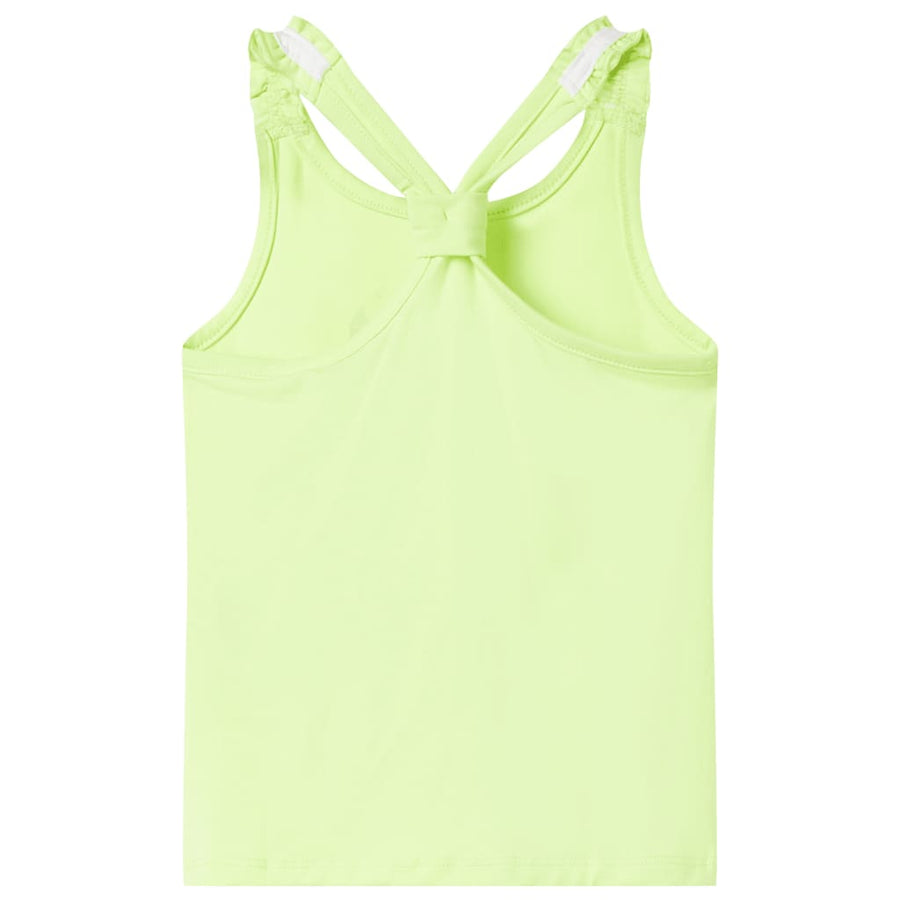 Kindertopje 128 neongeel Geel 128