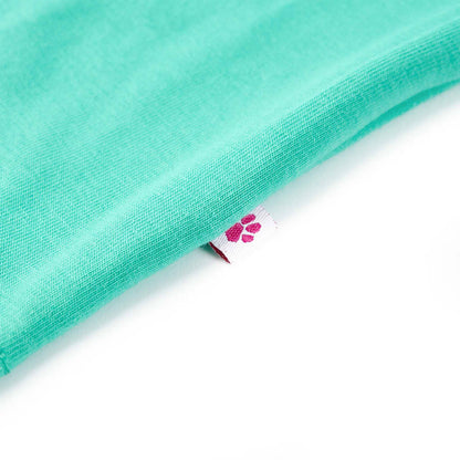Kindershirt 116 mintkleurig Mintgroen