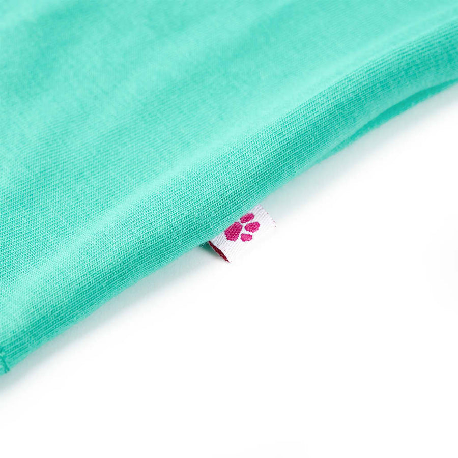 Kindershirt 116 mintkleurig Mintgroen