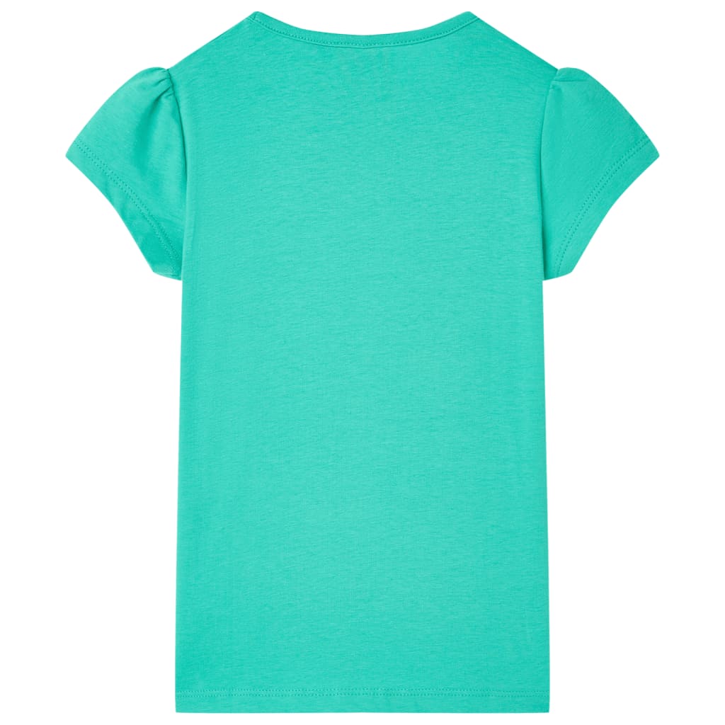 Kindershirt 128 mintkleurig Mintgroen