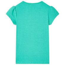 Kindershirt 128 mintkleurig Mintgroen