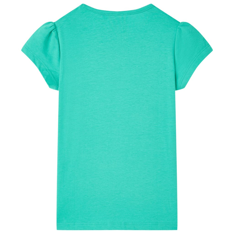 Kindershirt 128 mintkleurig Mintgroen