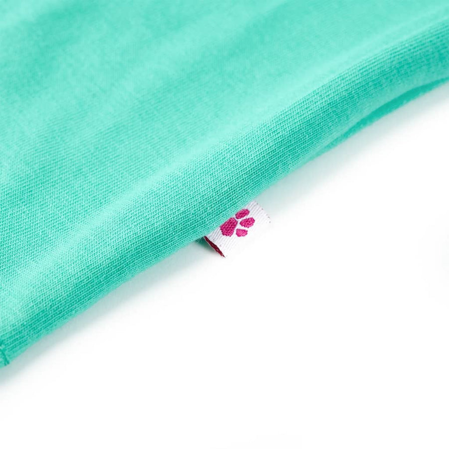Kindershirt 128 mintkleurig Mintgroen
