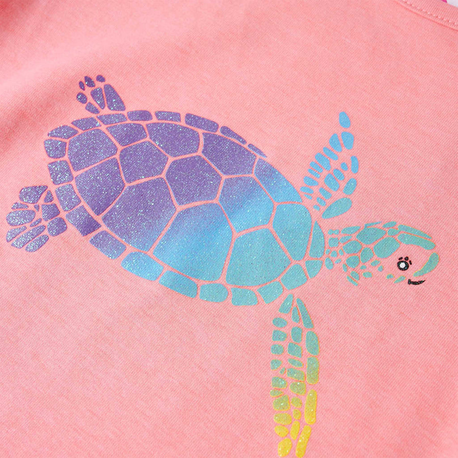 Kindershirt 128 felroze Roze 128