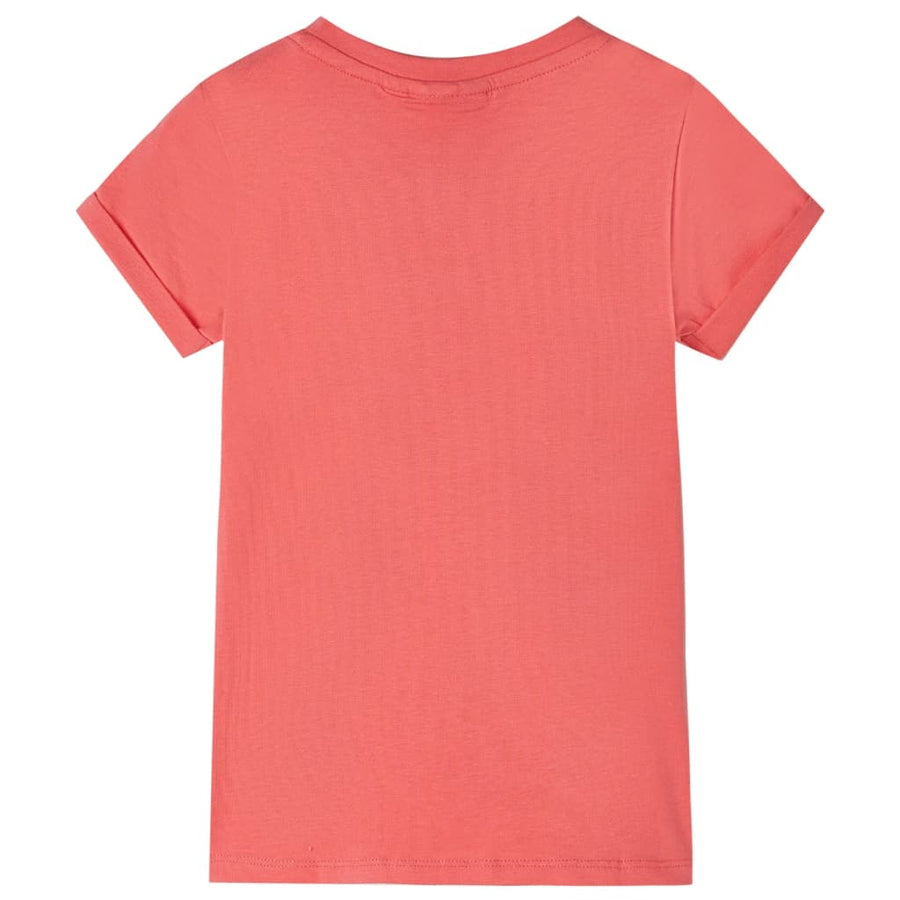 Kindershirt 104 koraalkleurig Koraal 104