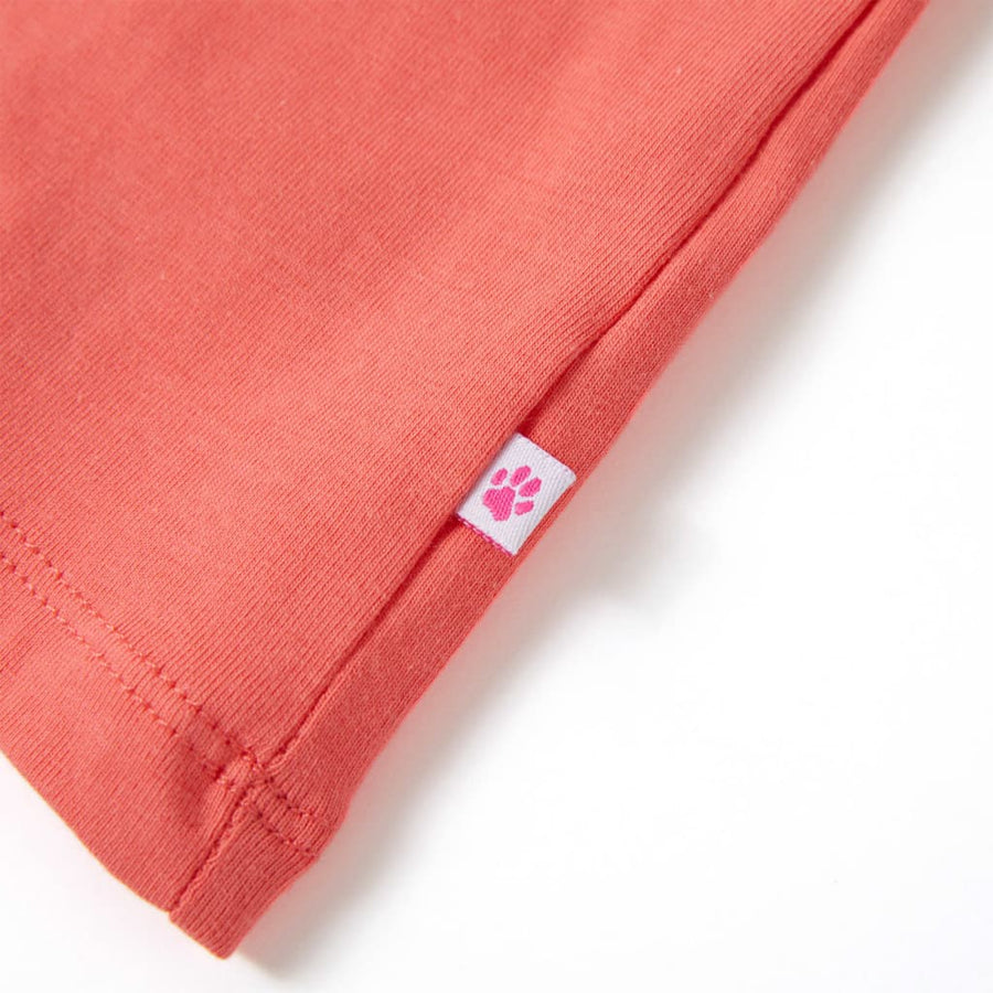 Kindershirt 116 koraalkleurig Koraal 116