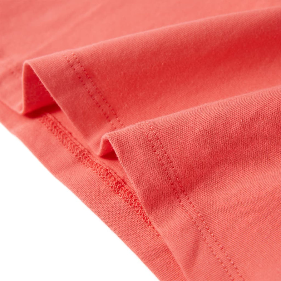 Kindershirt 116 koraalkleurig Koraal 116