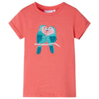 Kindershirt 128 koraal