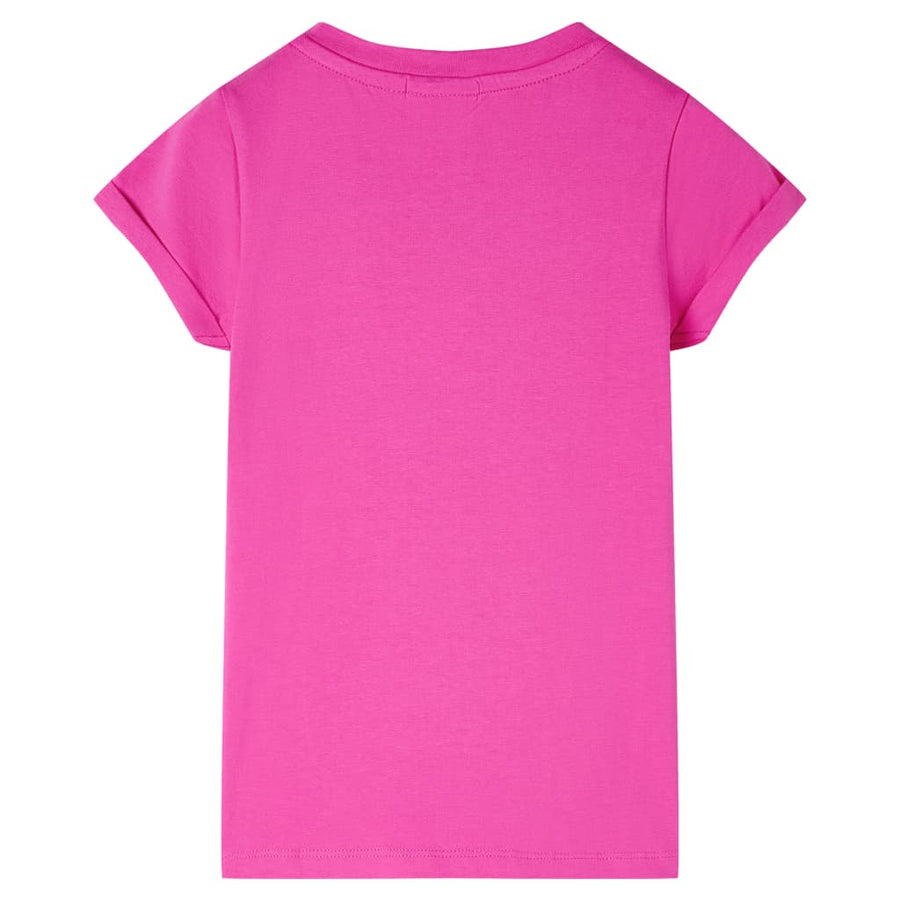 Kindershirt 116 donkerroze Roze