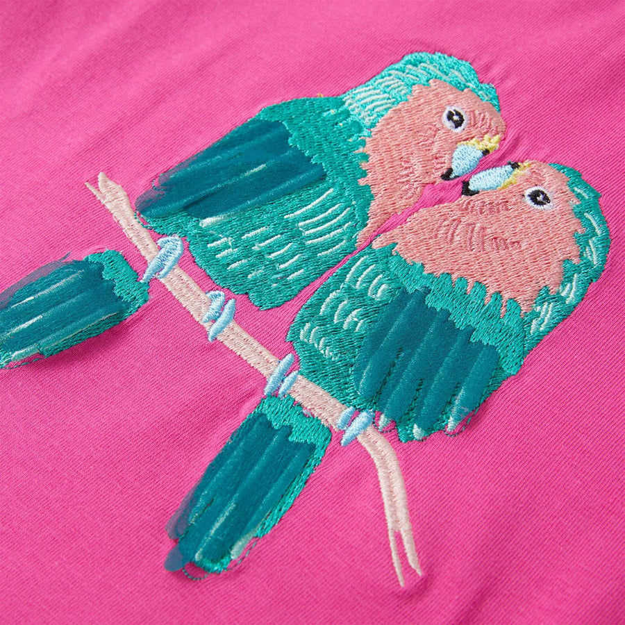 Kindershirt 116 donkerroze Roze