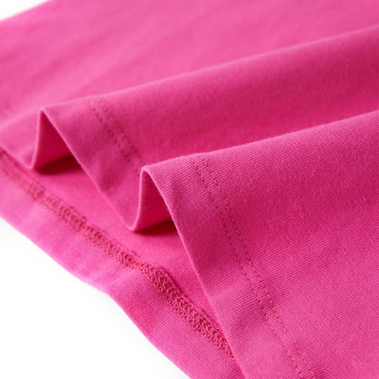 Kindershirt 128 donkerroze Roze