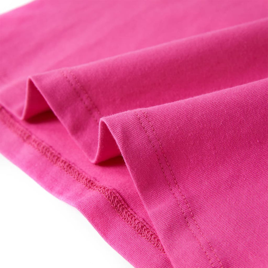Kindershirt 128 donkerroze Roze